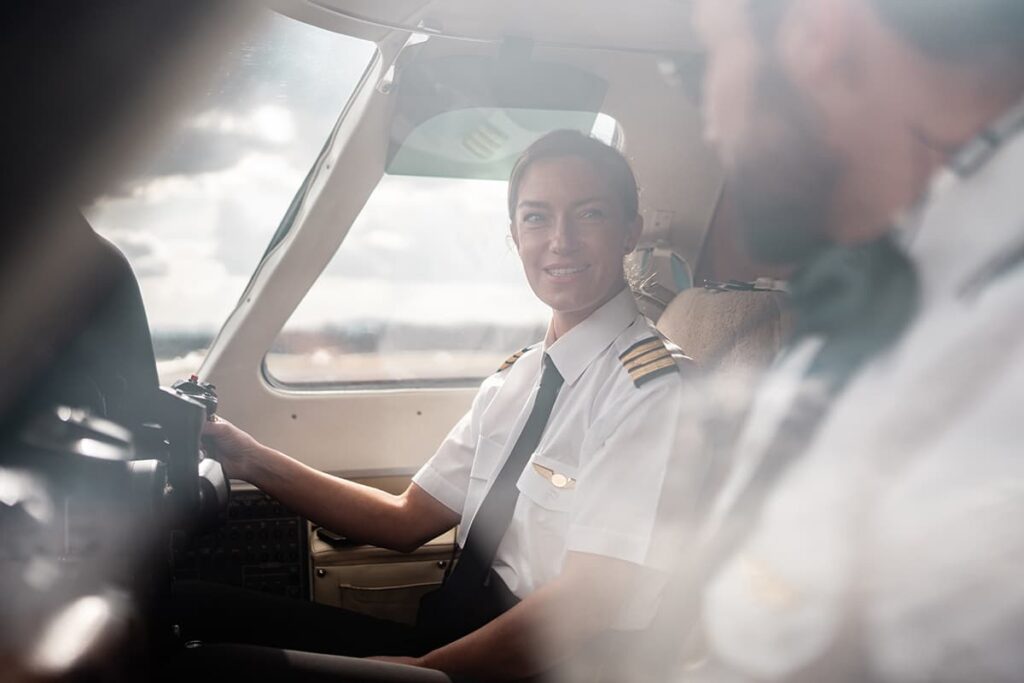 pilots cockpit window